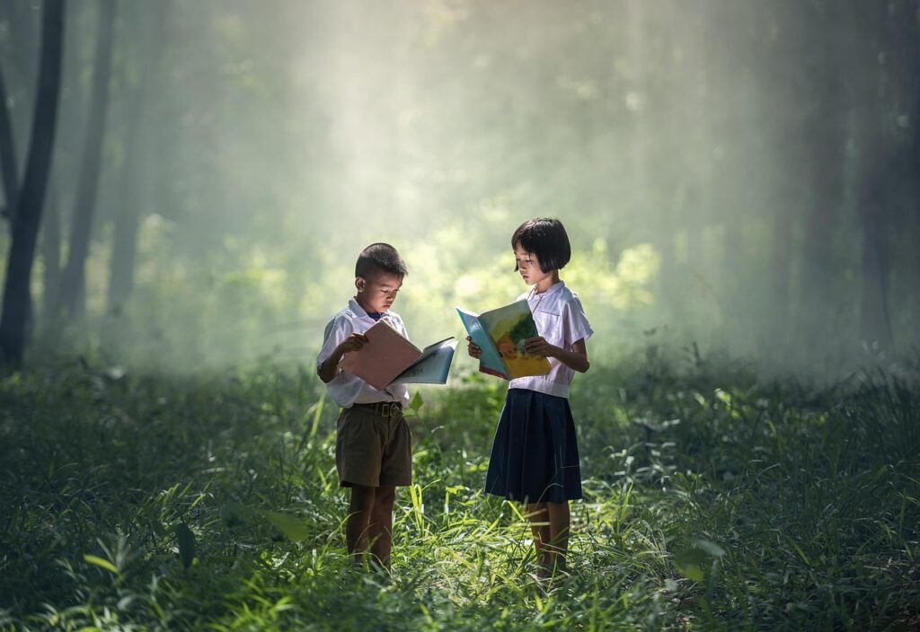 book, asia, children, boys, education, girl, indonesian, kids, literature, malaysia, nature, people, read, students, thailand, school children, learning, studying, outdoors, education, education, education, education, education, learning how to grow plants for kids